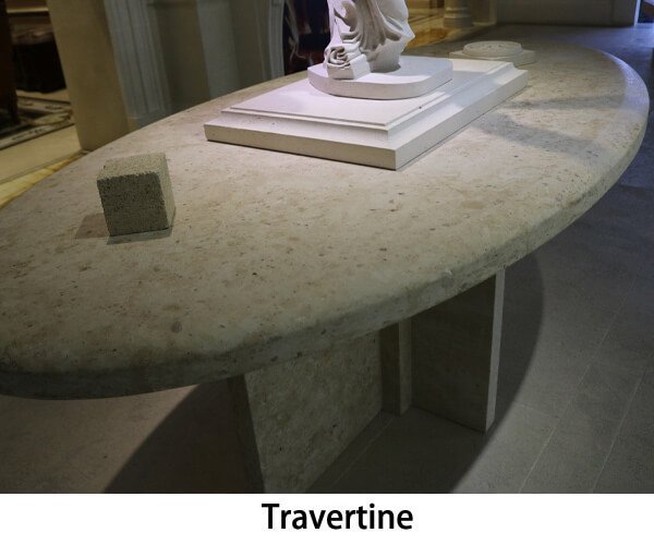 Travertine stone kitchen countertops
