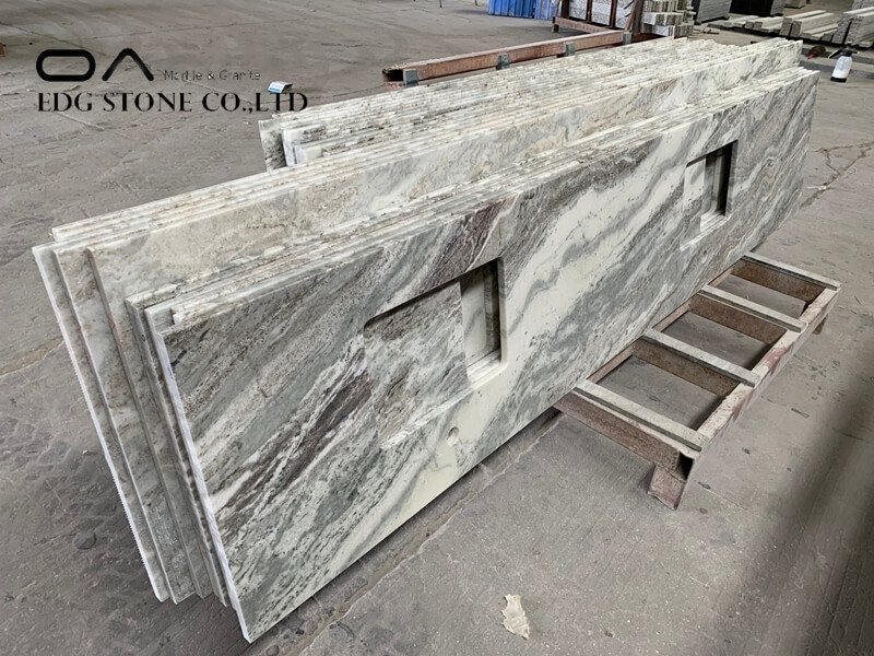 grey kitchen marble worktop