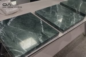 dark green marble countertops