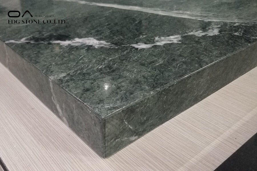 green marble kitchen countertops