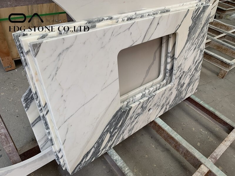 white marble granite countertops