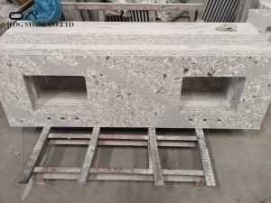 white sparkle granite countertops