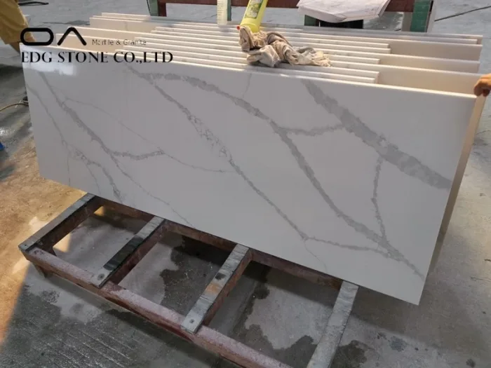 Calacatta quartzite kitchen countertops