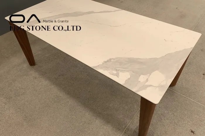 Sintered stone extendable table