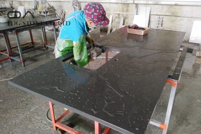 dark gray quartz countertops