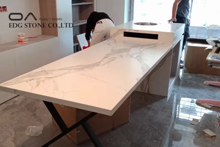 porcelain tile countertop