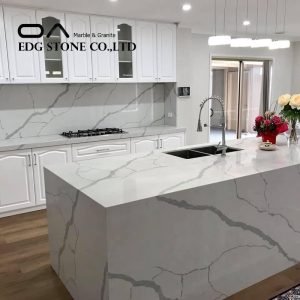 Calacatta white quartz countertops