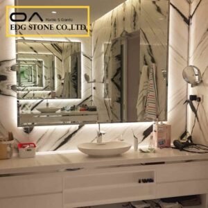 panda white marble bathroom vanity tops