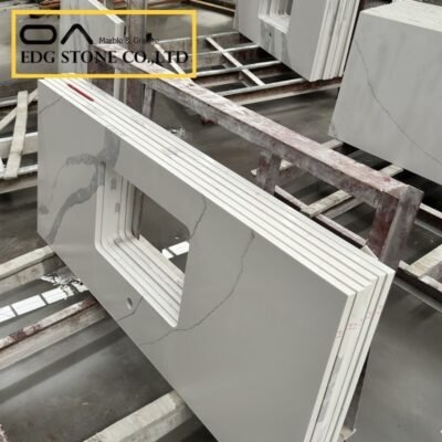 cutting quartz countertop after installation